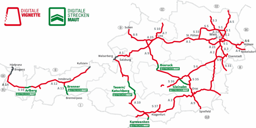Mýtny systém v Rakúsku Mýtny systém v Rakúsku