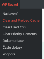 Vymazanie cache