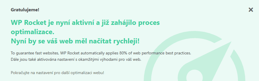 WP Rocket works